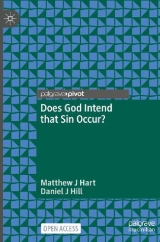 Cover of Does God Intend that Sin Occur?