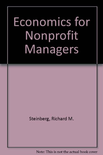 Book cover for Economics for Nonprofit Managers