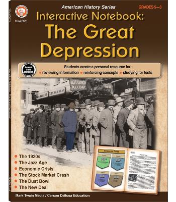 Book cover for Interactive Notebook: The Great Depression