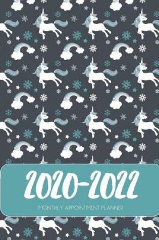 Cover of 2020-2022 Three 3 Year Planner Mystical Unicorn Monthly Calendar Gratitude Agenda Schedule Organizer