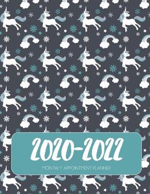 Book cover for 2020-2022 Three 3 Year Planner Mystical Unicorn Monthly Calendar Gratitude Agenda Schedule Organizer