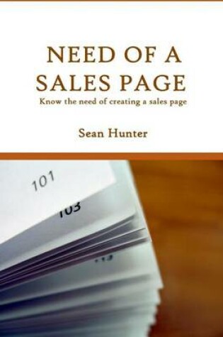 Cover of Need of a Sales Page