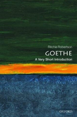 Cover of Goethe: A Very Short Introduction