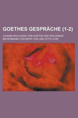 Cover of Goethes Gesprache (1-2)