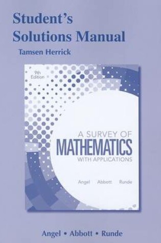 Cover of Student Solutions Manual for A Survey of Mathematics with Applications