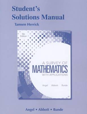 Book cover for Student Solutions Manual for A Survey of Mathematics with Applications
