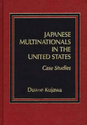 Book cover for Japanese Multinationals in the United States