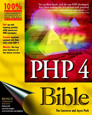 Book cover for PHP 4 Bible