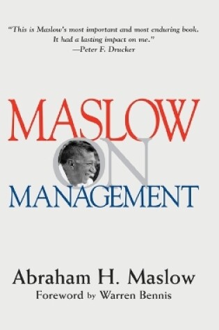 Cover of Maslow on Management