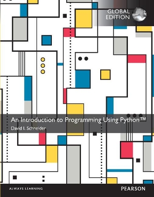 Book cover for Introduction to Programming Using Python, An, Global Edition