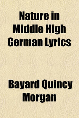 Book cover for Nature in Middle High German Lyrics