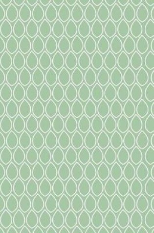 Cover of Raindrop Abstract - Sage Green - Lined Notebook with Margins - 6X9