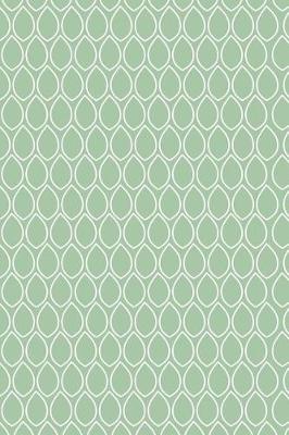 Book cover for Raindrop Abstract - Sage Green - Lined Notebook with Margins - 6X9