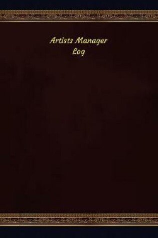 Cover of Artists Manager Log