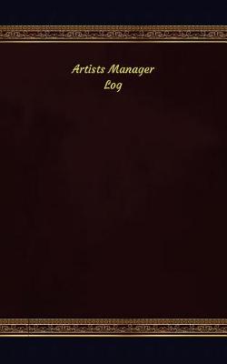 Book cover for Artists Manager Log