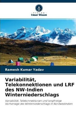 Cover of Variabilitat, Telekonnektionen und LRF des NW-Indien Winterniederschlags