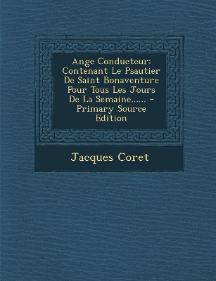 Book cover for Ange Conducteur