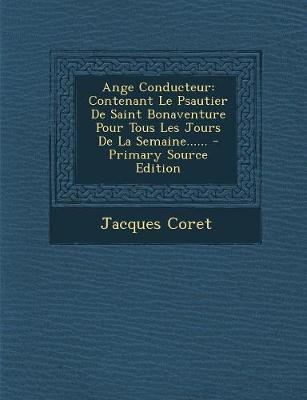 Book cover for Ange Conducteur