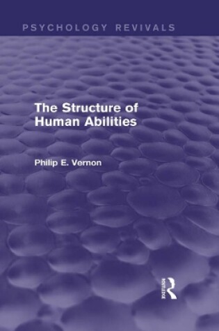 Cover of The Structure of Human Abilities