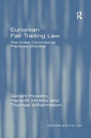 Cover of European Fair Trading Law