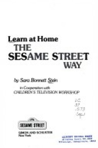 Cover of Learn at Home the Sesame Street Way