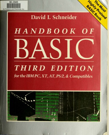 Book cover for Handbook of BASIC for the I. B. M. Personal Computer