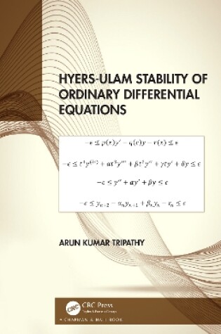 Cover of Hyers-Ulam Stability of Ordinary Differential Equations