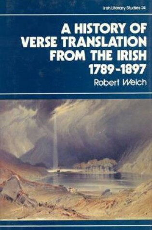 Cover of The History of Verse Translation from the Irish 1789-1897