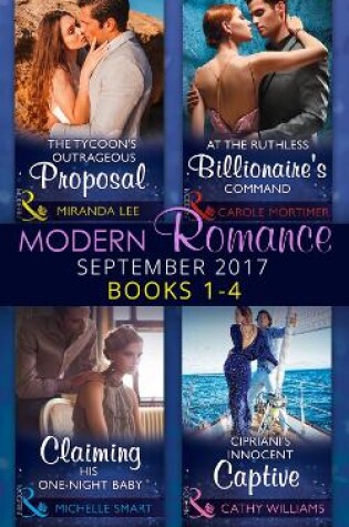 Cover of Modern Romance September 2017 Books 1 - 4