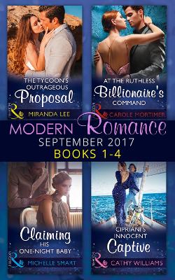 Book cover for Modern Romance September 2017 Books 1 - 4