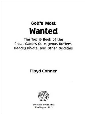 Book cover for Golf's Most Wanted