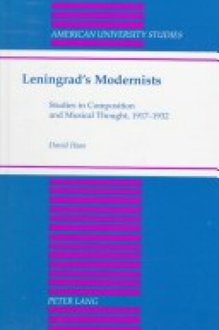 Cover of Leningrad's Modernists