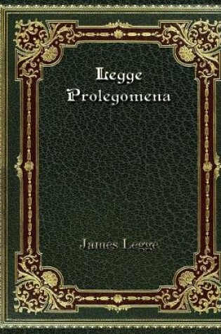 Cover of Legge Prolegomena