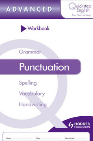 Cover of Quickstep English Workbook Punctuation Advanced Stage