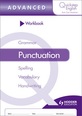 Book cover for Quickstep English Workbook Punctuation Advanced Stage