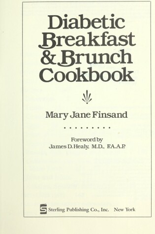 Cover of Diabetic Breakfast and Brunch Cookbook