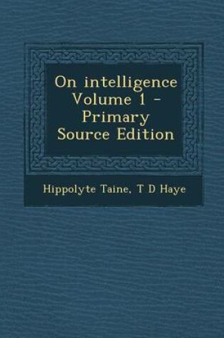 Cover of On Intelligence Volume 1