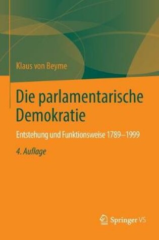 Cover of Die Parlamentarische Demokratie