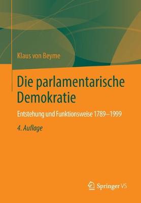 Book cover for Die Parlamentarische Demokratie