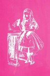 Book cover for Alice in Wonderland Pastel Chalkboard Journal - Drink Me! (Pink)