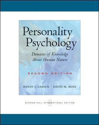 Book cover for Personality Psychology: Domains of Knowledge About Human Nature