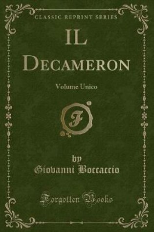 Cover of IL Decameron: Volume Unico (Classic Reprint)