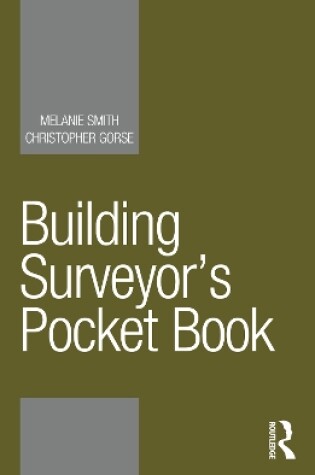 Cover of Building Surveyor’s Pocket Book