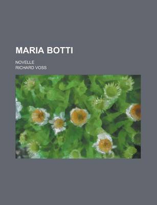 Book cover for Maria Botti; Novelle