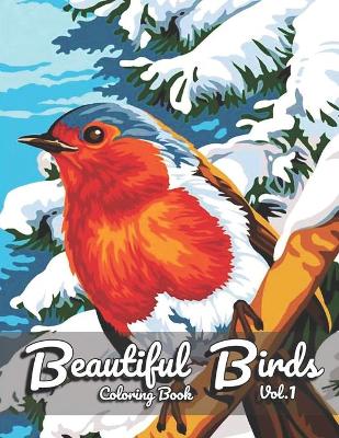 Book cover for Beautiful Birds Coloring Book