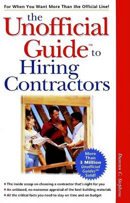 Book cover for The Unofficial Guideo to Hiring Contractors