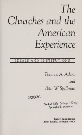 Book cover for The Churches and the American Experience