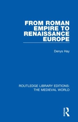 Cover of From Roman Empire to Renaissance Europe