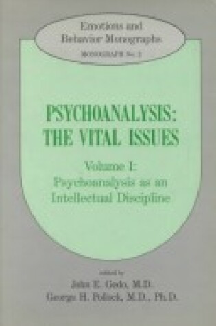 Cover of Psychoanalysis