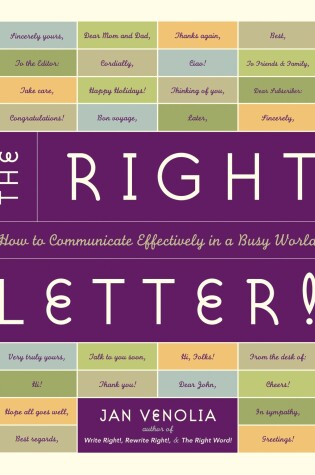 Cover of The Right Letter